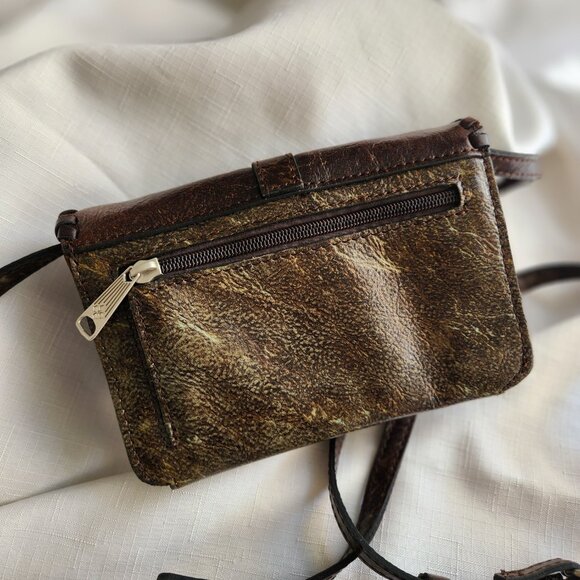 Patricia Nash Italy Leather Lanza Lady Crossbody Bag / Purse /Clutch - Picture 3 of 15